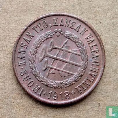 Finland 5 penniä 1918, Postzegels en Munten, Munten | Europa | Niet-Euromunten, Losse munt, Overige landen, Verzenden