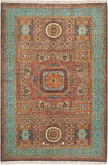 Afghan, Ziegler Kazak, Handgeknopt mooi traditioneel, Nieuw