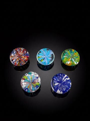 Presse-papiers (5) - verre de Murano, Antiek en Kunst