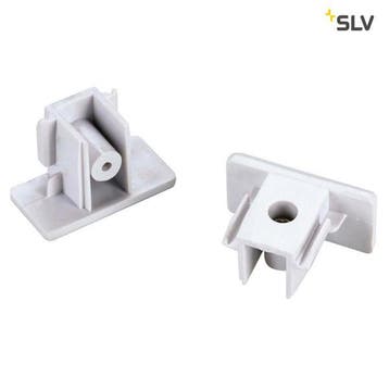 SLV 1-Fase-Rail eindkapjes wit 2 stuks, Huis en Inrichting, Verzenden, Nieuw, Metaal
