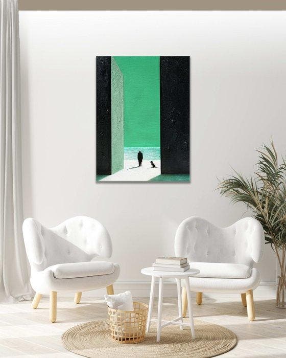 Clelia - The Green Beyond, Antiek en Kunst, Kunst | Schilderijen | Modern