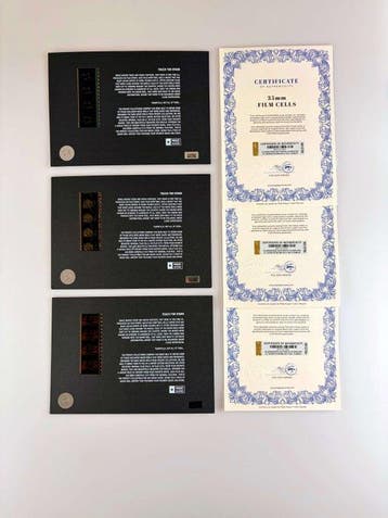 Tim Burton – Rare Set of 3 Mounted 35mm Film Cells –, Nieuw
