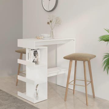 vidaXL Bartafel met opbergrek 100x50x101,5 cm bewerkt hout, Verzenden