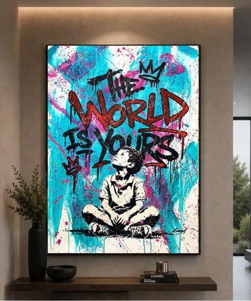 Gongas (XX-XXI) - vs Banksy - The World is Yours - XL
