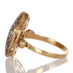 Zonder minimumprijs - Ring - 12 kt. Zilver, Geel goud, Nieuw