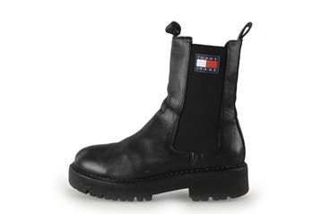 Tommy Jeans Chelsea boots in maat 39 Zwart, Verzenden, Zwart, Overige typen, Gedragen