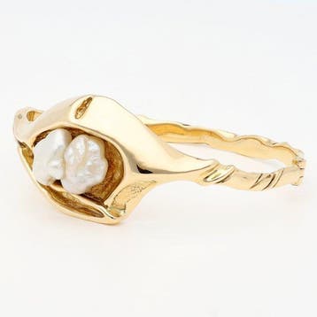 Armband - 18 karaat Geel goud Parel, Nieuw
