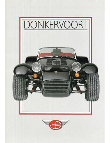 1989 DONKERVOORT S8A BROCHURE ITALIAANS, Nieuw