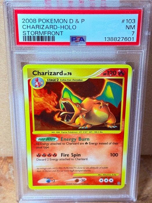 Pokémon - 1 Graded card - Charizard 103 Foil, Holo - PSA 7 -, Hobby & Loisirs créatifs, Jeux de cartes à collectionner | Pokémon