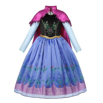 Prinsessenjurk - Prinses Anna jurk met cape - Kleedje, Verzenden, Nieuw