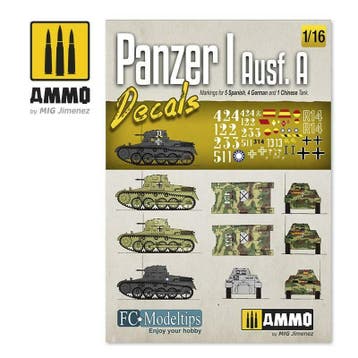 Mig - 1/16 Panzer I Ausf. A. Decals (4/20) * - MIG8060, Hobby en Vrije tijd, Modelbouw | Overige, Verzenden