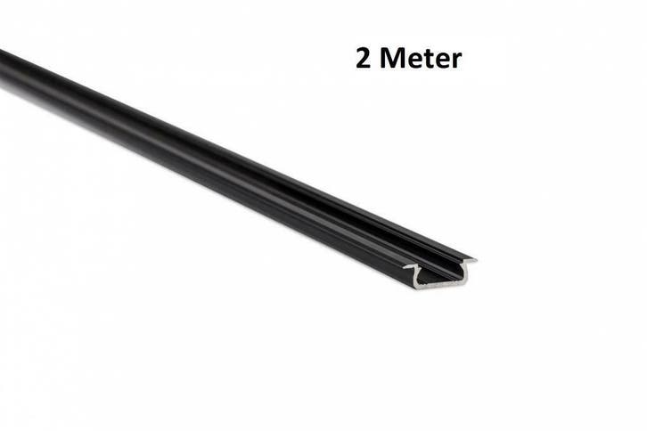 LED Profiel 2 meter - Inbouw 7mm DESIGN Z - ZWART, Doe-het-zelf en Bouw, Metalen, Verzenden