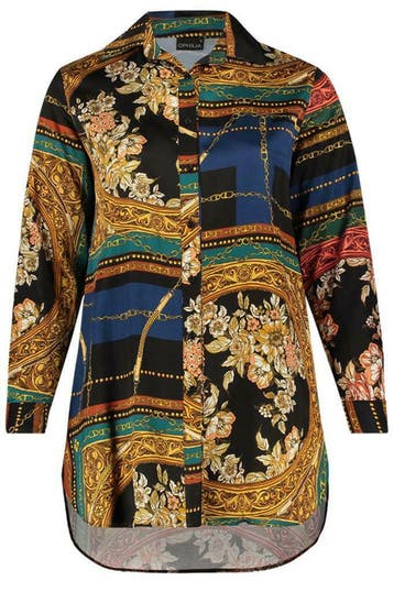 Blouse Jazz print Ophilia maat 46, Verzenden
