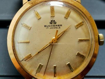 Bucherer - Vintage Gold Platted dress mens watch - Zonder