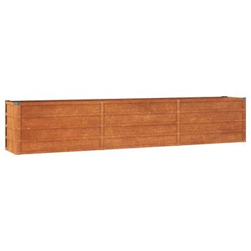 cortenstaal bak 240x40cm | Retour deal | Snel weg!, Tuin en Terras, Bloembakken en Plantenbakken, Gebruikt, 100 cm of meer, Metaal
