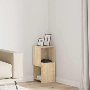 vidaXL Hoekkast 25,5x25x55cm Bewerkt hout Sonoma Eik, Verzenden