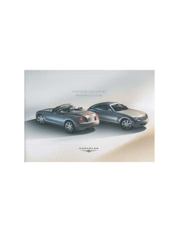 2004 CHRYSLER CROSSFIRE ROADSTER & COUPE BROCHURE DUITS, Ophalen of Verzenden