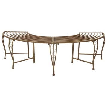 vidaXL Boom Bank 4-Aantal zitplaatsen 160 x 80 x 44 cm Staal, Verzenden