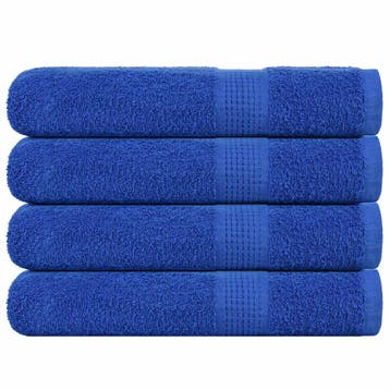 vidaXL Saunahanddoeken FROGN 4 st 80x200 cm 360 g/m² blauw, Verzenden, Nieuw