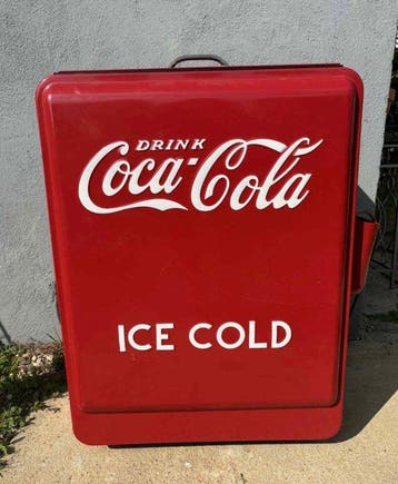 coca cola - Dispenser - IJzer - Frigo Coca-Cola 1950/1960