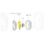 Draagbare Bureau Ventilator - 360° Roterende Handventilator, Verzenden