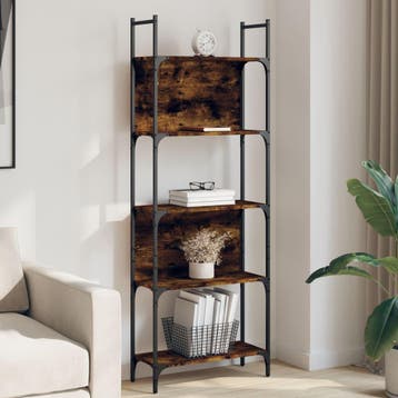 vidaXL Boekenkast 5-laags 60,5x24x166,5 cm bewerkt hout, Verzenden