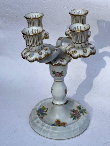 Herend - Kaarsenhouder - Porselein - Vierarmige kandelaar