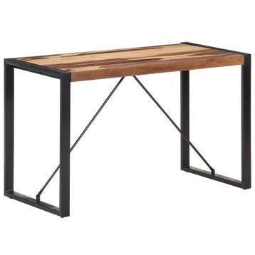 vidaXL Eettafel 120x60x75 cm massief hout, Huis en Inrichting, Tafels | Eettafels, Verzenden, Nieuw