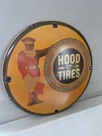 Hood Tires emaille reclamebord – vintage petroliana banden