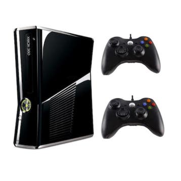 Xbox 360 Slim 4GB + 2 Nieuwe Controllers (Third Party), Games en Spelcomputers, Ophalen of Verzenden, Nieuw