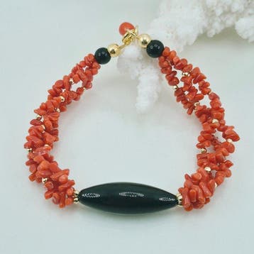 Koraal - Zilver, Verguld, Zonder reservering - Armband -