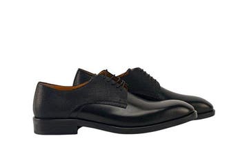 TESTONI - 8 UK - 42 IT - Derby Shoes Black Lux Calf +, Nieuw