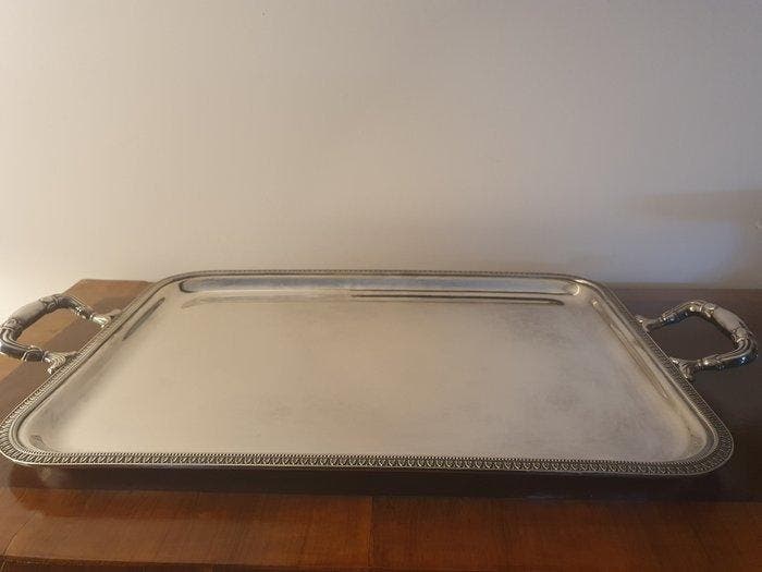 Antonio Ricci, active 1936 - Plateau de service - Argent 800, Antiek en Kunst, Antiek | Zilver en Goud