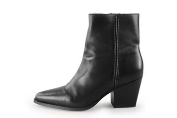 Manfield Enkellaarzen in maat 40 Zwart, Kleding | Dames, Verzenden, Zwart, Lage of Enkellaarzen, Zo goed als nieuw
