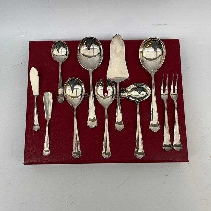 Robbe & Berking - model Alt-Chippendale - Ménagère (11) -, Antiquités & Art, Antiquités | Argent & Or