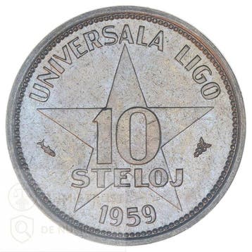 Nederland. Esperantogeld 1, 5 & 10 Steloj 1959 (3