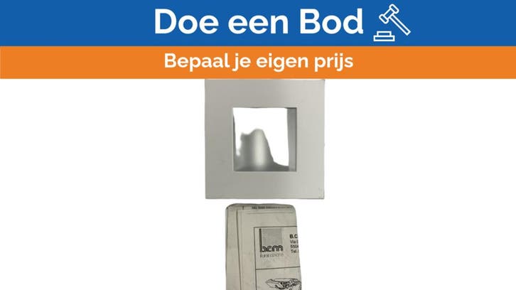 Bieden: BCM 3259/00.A white square stainless, Watersport en Boten, Bootonderdelen, Ophalen of Verzenden