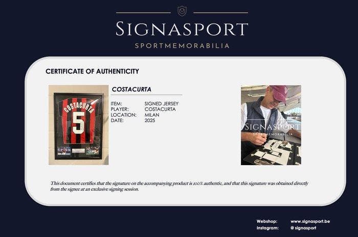 AC Milan - Italiaanse competities - Costacurta -, Collections, Collections Autre