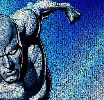David Law - Crypto Silver Surfer II, Antiek en Kunst