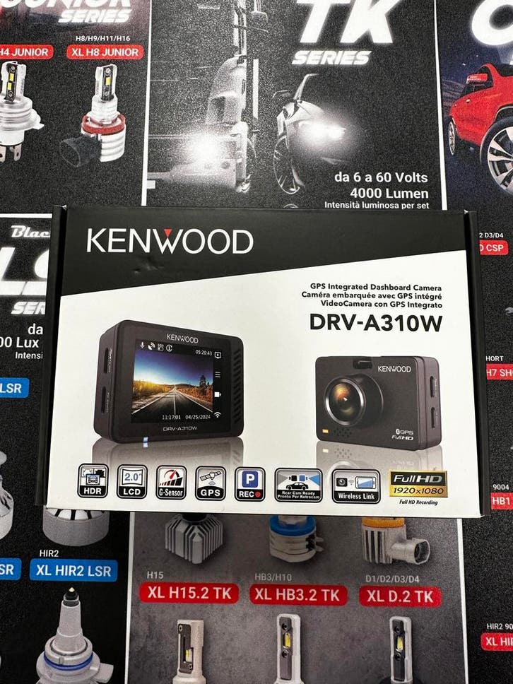 DASHCAM KENWOOD DRV-A310W, Auto diversen, Dashcams, Verzenden