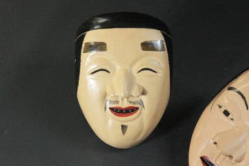 Noh masker - Noh-maskerpaar – Enmei Kaja & Daikasshiki –