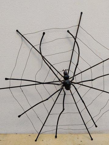 Wanddecoratie - Italië - Spin met spinnenweb