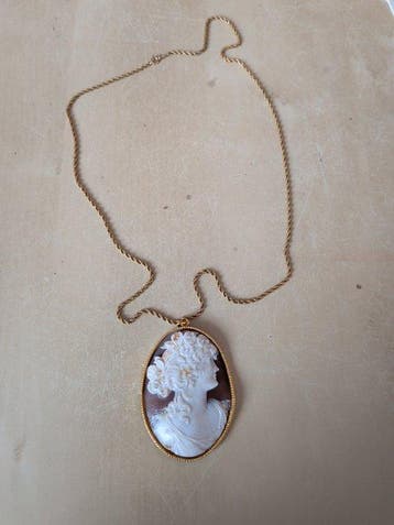 Ketting met hanger - 14 karaat Geel goud