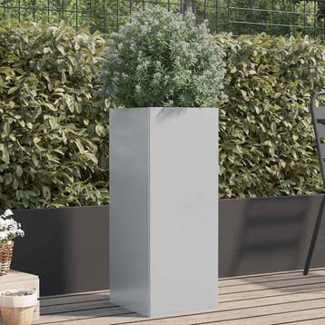 vidaXL Plantenbak 32x29x75 cm gegalvaniseerd staal, Tuin en Terras, Verzenden, Nieuw