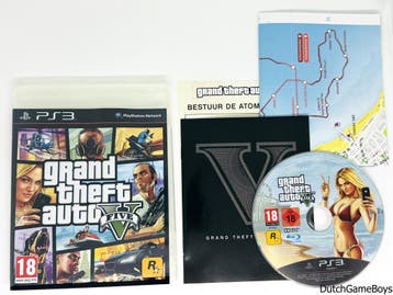 Playstation 3 / Ps3 - Grand Theft Auto V / GTA 5 + Map, Games en Spelcomputers, Verzenden, Gebruikt