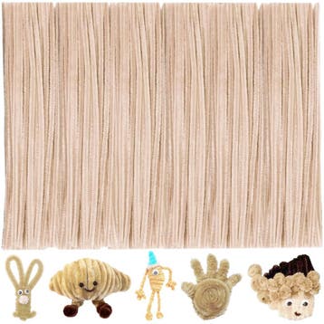 Beige Pijpenragers - Flexibel Chenilledraad Voor Knutselen -, Hobby & Loisirs créatifs, Verzenden