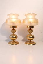 Lampe de bureau - Paire de lampes de table anciennes -