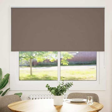 vidaXL Rolgordijn verduisterend koffie 150x130 cm, Verzenden