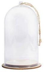 Stolp Kunststof met jute koord 8x13 cm