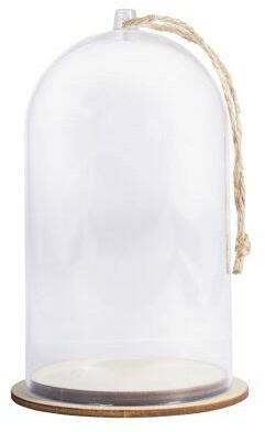 Stolp Kunststof met jute koord 8x13 cm, Maison & Meubles, Accessoires pour la Maison | Plantes & Fleurs artificielles